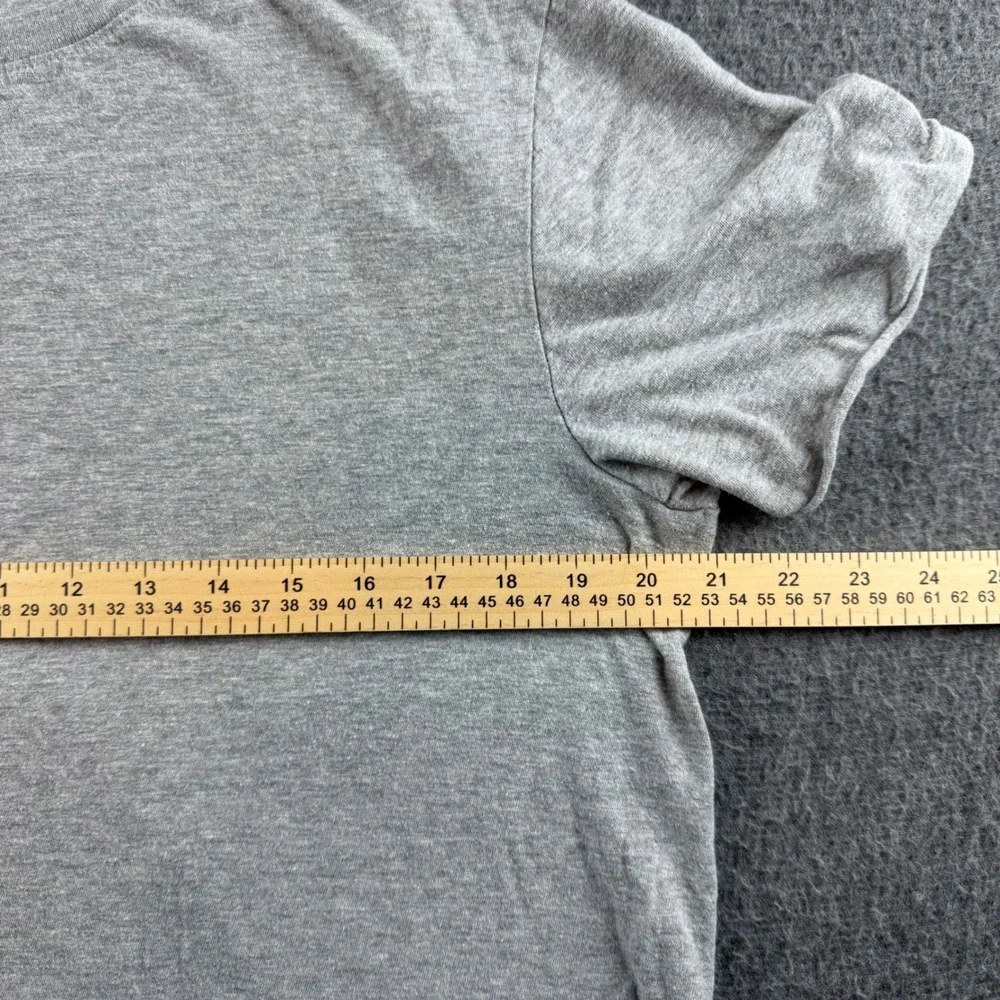 True Religion T-Shirt Mens Large Gray Short Sleeve Logo Cotton‎ Blend Tee